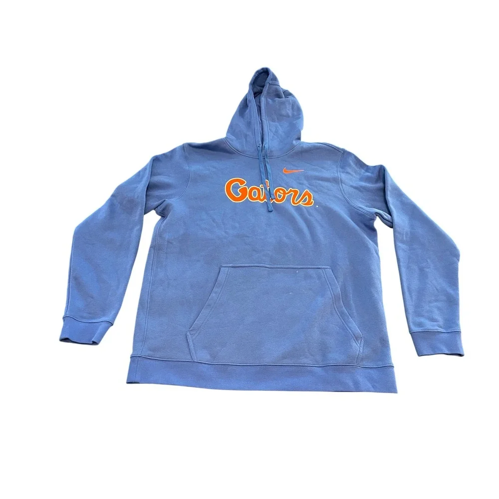 Nike Florida Gators Hoodie Mens XL Blue Orange Pullover Sweatshirt NCAA Fan Gear